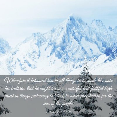 Picture 03 - Hebrews 2:17 ASV - Wherefore it behooved him in all things to be - Bible Verse Picture
