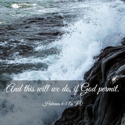 Picture 03 - Hebrews 6:3 ASV - And this will we do, if God - Bible Verse Picture