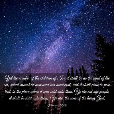 Picture 03 - Hosea 1:10 ASV - Yet the number of the children of Israel shall be - Bible Verse Picture