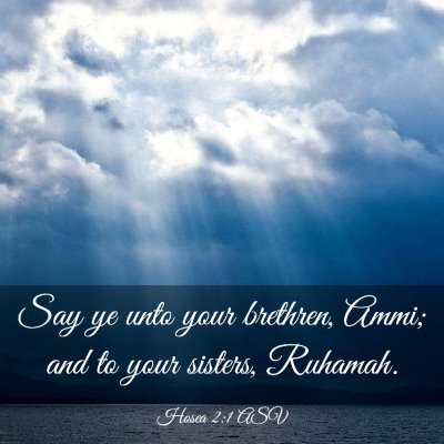 Picture 03 - Hosea 2:1 ASV - Say ye unto your brethren, Ammi; and to your - Bible Verse Picture