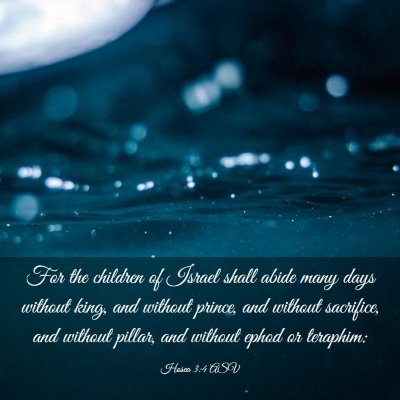 Picture 03 - Hosea 3:4 ASV - For the children of Israel shall abide many days - Bible Verse Picture