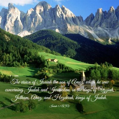 Picture 03 - Isaiah 1:1 ASV - The vision of Isaiah the son of Amoz, which he - Bible Verse Picture