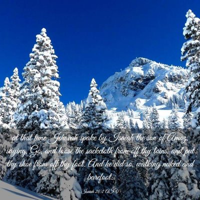 Picture 03 - Isaiah 20:2 ASV - at that time Jehovah spake by Isaiah the son of - Bible Verse Picture