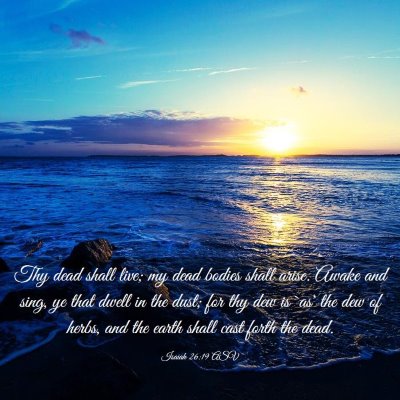 Picture 03 - Isaiah 26:19 ASV - Thy dead shall live; my dead bodies shall arise. - Bible Verse Picture