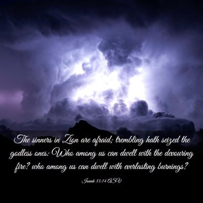 Picture 03 - Isaiah 33:14 ASV - The sinners in Zion are afraid; trembling hath - Bible Verse Picture