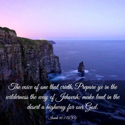 Picture 03 - Isaiah 40:3 ASV - The voice of one that crieth, Prepare ye in the - Bible Verse Picture