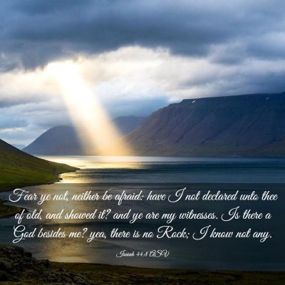 Picture 03 - Isaiah 44:8 ASV - Fear ye not, neither be afraid: have I not - Bible Verse Picture