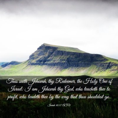 Picture 03 - Isaiah 48:17 ASV - Thus saith Jehovah, thy Redeemer, the Holy One of - Bible Verse Picture