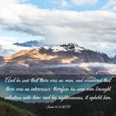 Picture 03 - Isaiah 59:16 ASV - And he saw that there was no man, and wondered - Bible Verse Picture