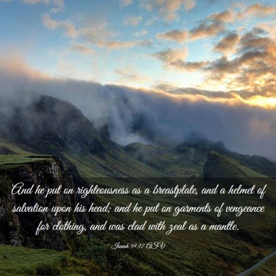 Picture 03 - Isaiah 59:17 ASV - And he put on righteousness as a breastplate, and - Bible Verse Picture