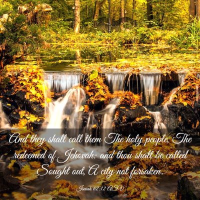 Picture 03 - Isaiah 62:12 ASV - And they shall call them The holy people, The - Bible Verse Picture