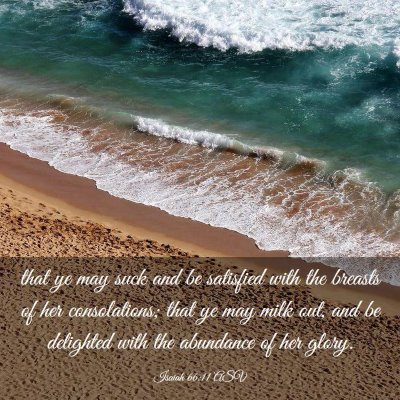 Picture 03 - Isaiah 66:11 ASV - that ye may suck and be satisfied with the - Bible Verse Picture