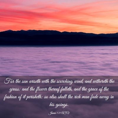Picture 03 - James 1:11 ASV - For the sun ariseth with the scorching wind, and - Bible Verse Picture
