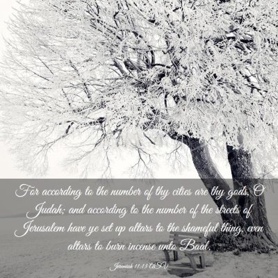Picture 03 - Jeremiah 11:13 ASV - For according to the number of thy cities are thy - Bible Verse Picture