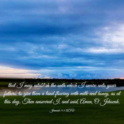 Picture 03 - Jeremiah 11:5 ASV - that I may establish the oath which I sware unto - Bible Verse Picture