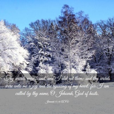 Picture 03 - Jeremiah 15:16 ASV - Thy words were found, and I did eat them; and thy - Bible Verse Picture