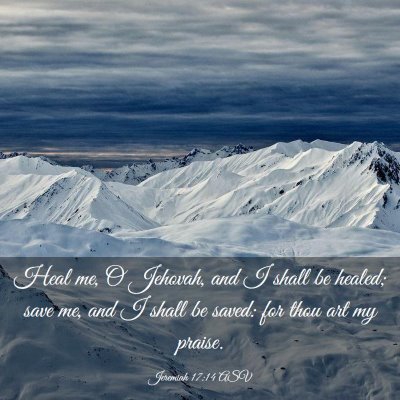 Picture 03 - Jeremiah 17:14 ASV - Heal me, O Jehovah, and I shall be healed; save - Bible Verse Picture