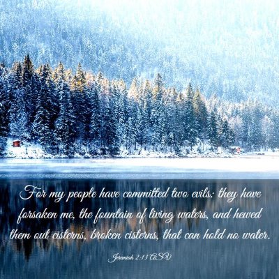 Picture 03 - Jeremiah 2:13 ASV - For my people have committed two evils: they have - Bible Verse Picture