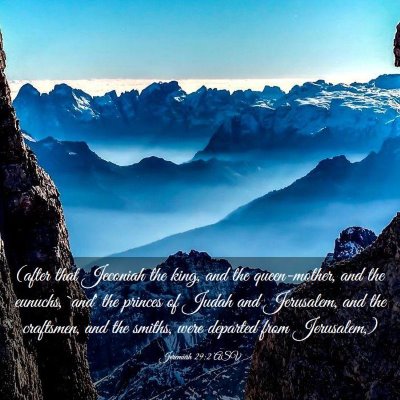 Picture 03 - Jeremiah 29:2 ASV - (after that Jeconiah the king, and the - Bible Verse Picture