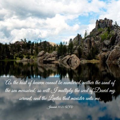 Picture 03 - Jeremiah 33:22 ASV - As the host of heaven cannot be numbered, neither - Bible Verse Picture