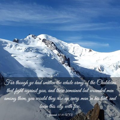 Picture 03 - Jeremiah 37:10 ASV - For though ye had smitten the whole army of the - Bible Verse Picture