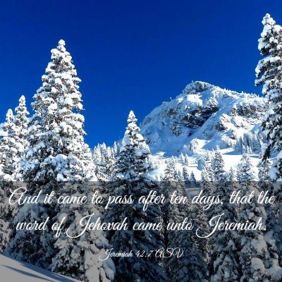 Picture 03 - Jeremiah 42:7 ASV - And it came to pass after ten days, that the word - Bible Verse Picture