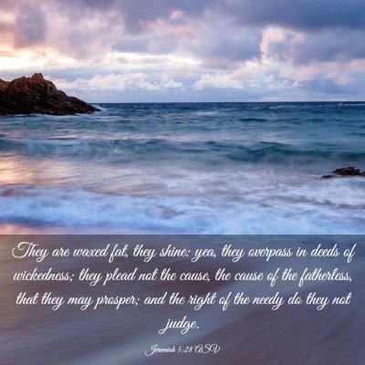 Picture 03 - Jeremiah 5:28 ASV - They are waxed fat, they shine: yea, they - Bible Verse Picture