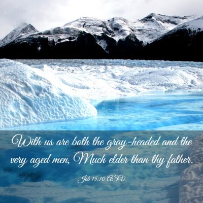 Picture 03 - Job 15:10 ASV - With us are both the gray-headed and the very - Bible Verse Picture