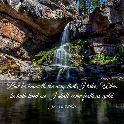 Picture 03 - Job 23:10 ASV - But he knoweth the way that I take; When he hath - Bible Verse Picture