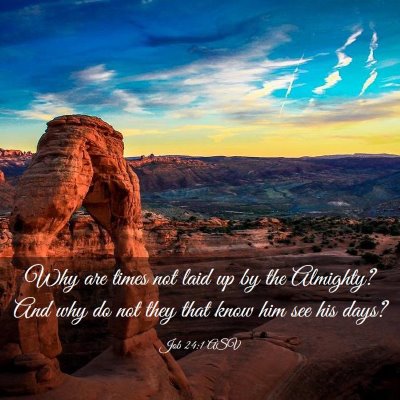 Picture 03 - Job 24:1 ASV - Why are times not laid up by the Almighty? And - Bible Verse Picture
