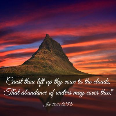 Picture 03 - Job 38:34 ASV - Canst thou lift up thy voice to the clouds, That - Bible Verse Picture