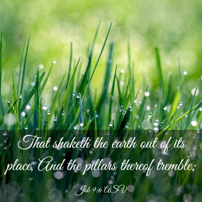 Picture 03 - Job 9:6 ASV - That shaketh the earth out of its place, And the - Bible Verse Picture