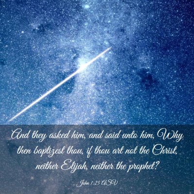 Picture 03 - John 1:25 ASV - And they asked him, and said unto him, Why then - Bible Verse Picture