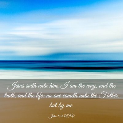 Picture 03 - John 14:6 ASV - Jesus saith unto him, I am the way, and the - Bible Verse Picture