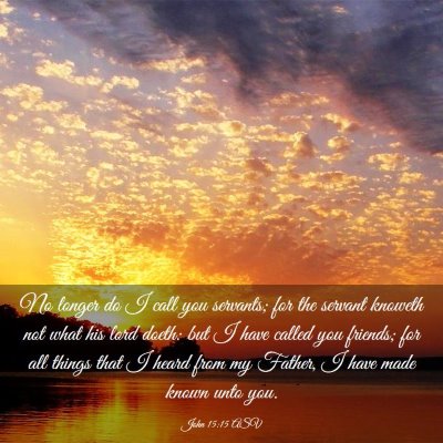 Picture 03 - John 15:15 ASV - No longer do I call you servants; for the servant - Bible Verse Picture