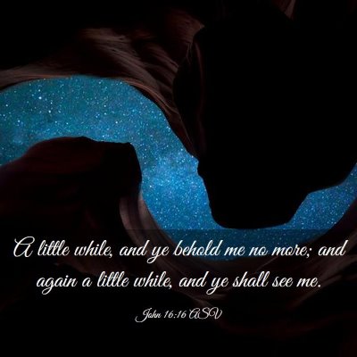 Picture 03 - John 16:16 ASV - A little while, and ye behold me no more; and - Bible Verse Picture