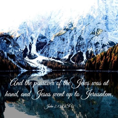 Picture 03 - John 2:13 ASV - And the passover of the Jews was at hand, and - Bible Verse Picture