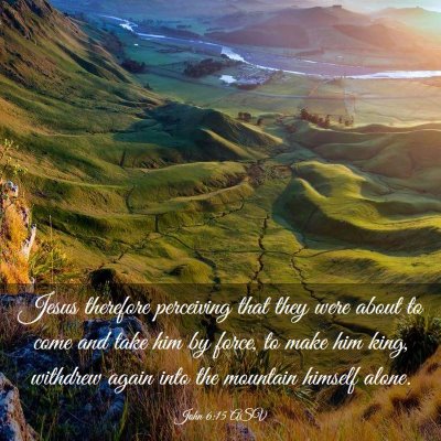 Picture 03 - John 6:15 ASV - Jesus therefore perceiving that they were about - Bible Verse Picture