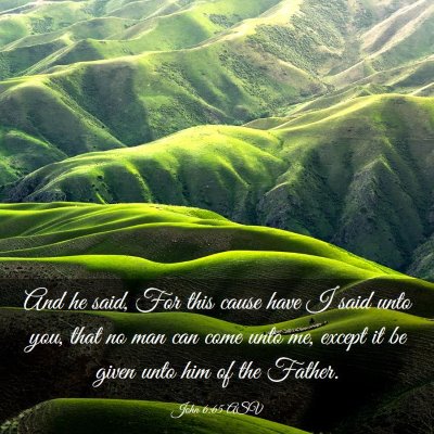 Picture 03 - John 6:65 ASV - And he said, For this cause have I said unto you, - Bible Verse Picture