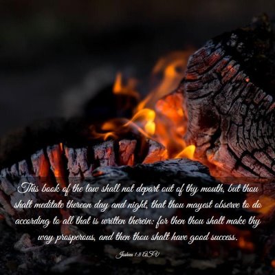 Picture 03 - Joshua 1:8 ASV - This book of the law shall not depart out of thy - Bible Verse Picture