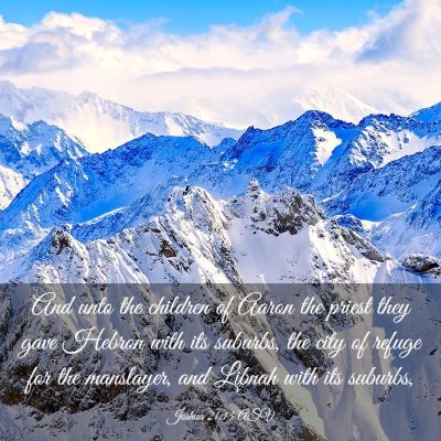 Picture 03 - Joshua 21:13 ASV - And unto the children of Aaron the priest they - Bible Verse Picture