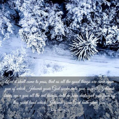 Picture 03 - Joshua 23:15 ASV - And it shall come to pass, that as all the good - Bible Verse Picture