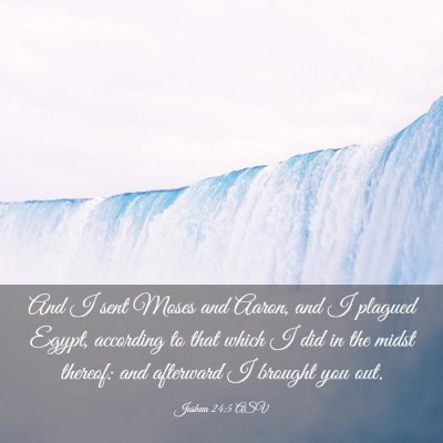 Picture 03 - Joshua 24:5 ASV - And I sent Moses and Aaron, and I plagued Egypt, - Bible Verse Picture