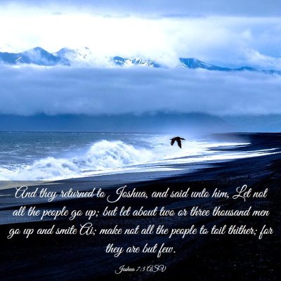 Picture 03 - Joshua 7:3 ASV - And they returned to Joshua, and said unto him, - Bible Verse Picture