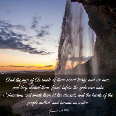 Picture 03 - Joshua 7:5 ASV - And the men of Ai smote of them about thirty and - Bible Verse Picture