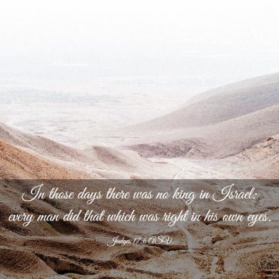 Picture 03 - Judges 17:6 ASV - In those days there was no king in Israel: every - Bible Verse Picture