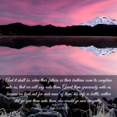 Picture 03 - Judges 21:22 ASV - And it shall be, when their fathers or their - Bible Verse Picture