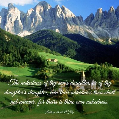 Picture 03 - Leviticus 18:10 ASV - The nakedness of thy son's daughter, or of thy - Bible Verse Picture