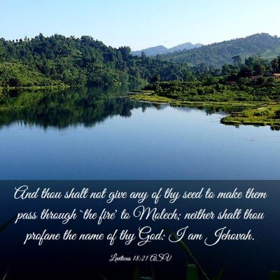 Picture 03 - Leviticus 18:21 ASV - And thou shalt not give any of thy seed to make - Bible Verse Picture