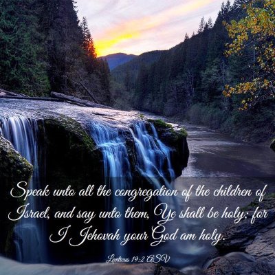 Picture 03 - Leviticus 19:2 ASV - Speak unto all the congregation of the children - Bible Verse Picture